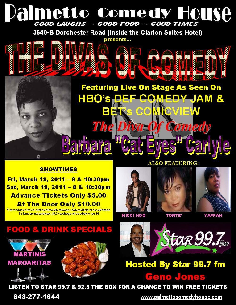 Palmetto Comedy House — Divas of Comedy