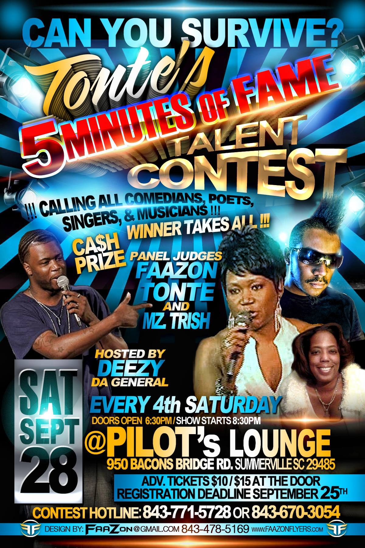 Tonte's 5 Minutes of Fame Talent Contest — Pilot's Lounge